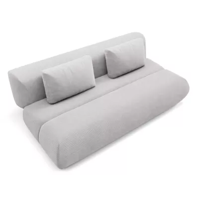 Rozkládací dvoumístná pohovka OSHAWA - světlá šedá