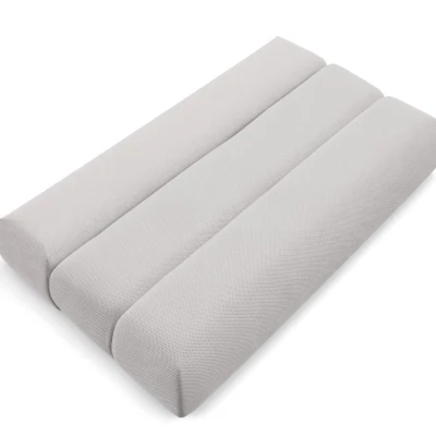 Rozkládací dvoumístná pohovka OSHAWA - světlá šedá