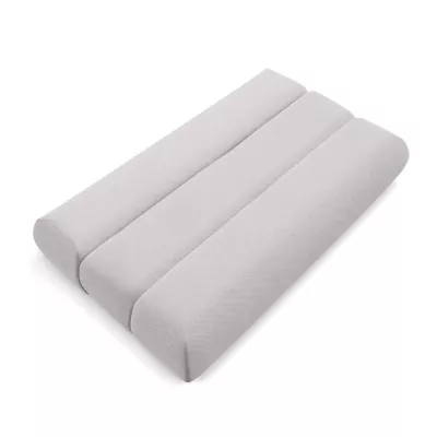 Rozkládací dvoumístná pohovka OSHAWA - světlá šedá