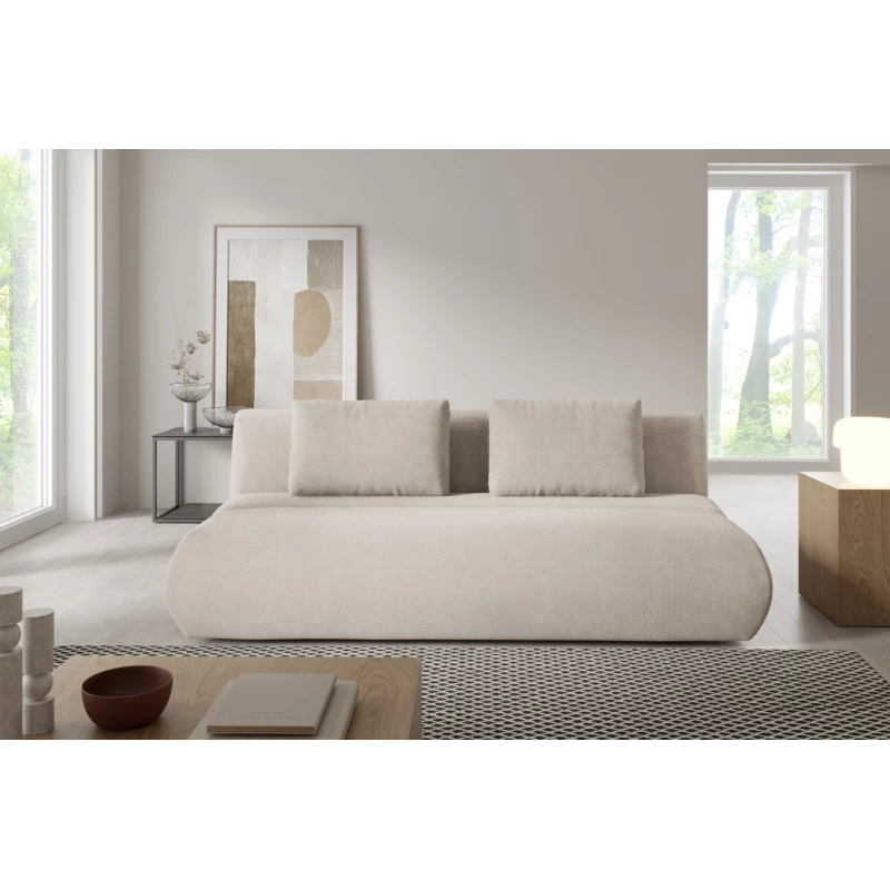 Rozkládací dvoumístná pohovka OSHAWA - béžová 1