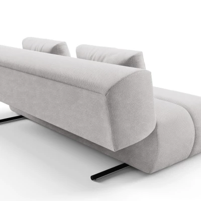 Rozkládací dvoumístná pohovka OSHAWA - světlá šedá