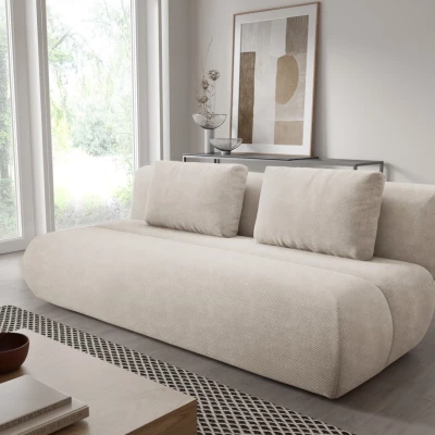 Rozkládací dvoumístná pohovka OSHAWA - béžová 1