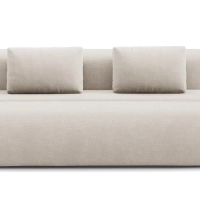 Rozkládací dvoumístná pohovka OSHAWA - béžová 1