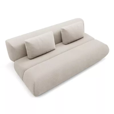 Rozkládací dvoumístná pohovka OSHAWA - béžová 1