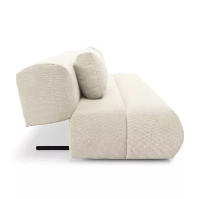 Rozkládací dvoumístná pohovka OSHAWA - krémová