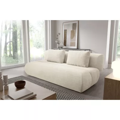 Rozkládací dvoumístná pohovka OSHAWA - krémová