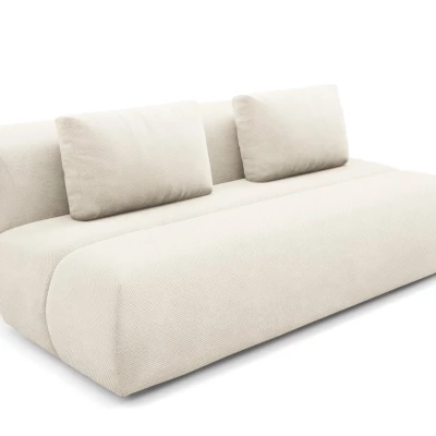 Rozkládací dvoumístná pohovka OSHAWA - krémová