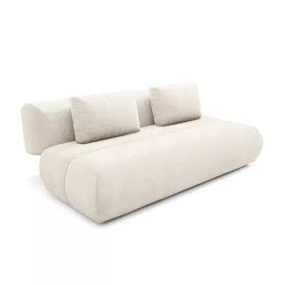 Rozkládací dvoumístná pohovka OSHAWA - krémová