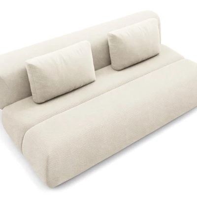 Rozkládací dvoumístná pohovka OSHAWA - krémová