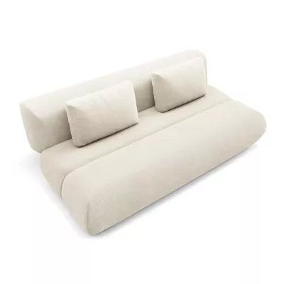 Rozkládací dvoumístná pohovka OSHAWA - krémová