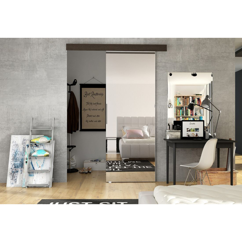 Posuvné dveře se zrcadlem ILAS II. hnědé 90