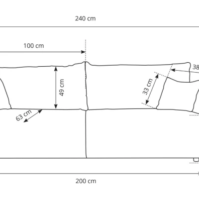 Dvousedačka s úložným prostorem SUDBURY - ocelová šedá