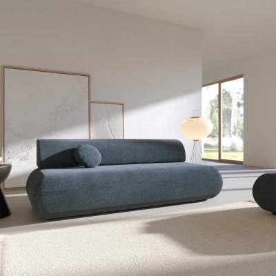 Rozkládací třímístná pohovka s úložným prostorem SURREY - modrá