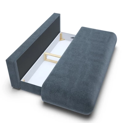 Rozkládací třímístná pohovka s úložným prostorem SURREY - modrá