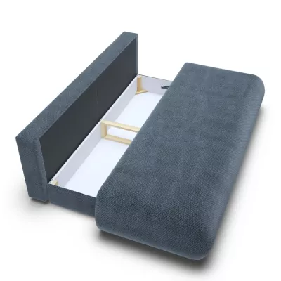 Rozkládací třímístná pohovka s úložným prostorem SURREY - modrá