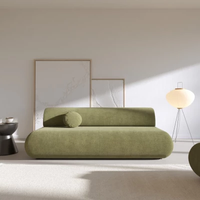 Rozkládací třímístná pohovka s úložným prostorem SURREY - khaki