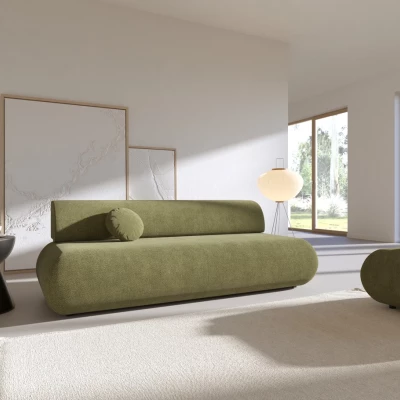 Rozkládací třímístná pohovka s úložným prostorem SURREY - khaki