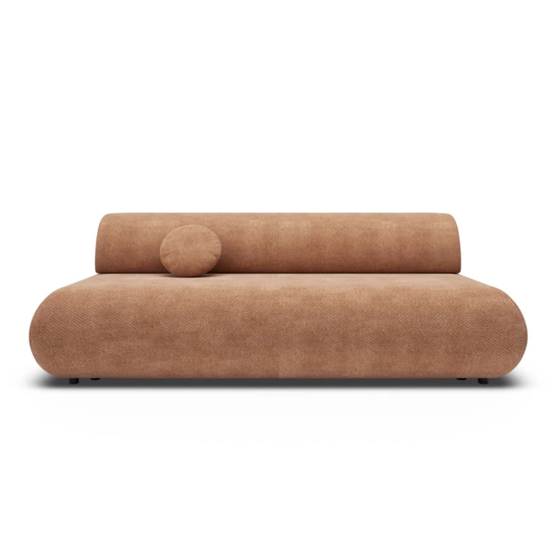 Rozkládací třímístná pohovka s úložným prostorem SURREY - světlá hnědá