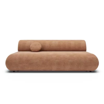 Rozkládací třímístná pohovka s úložným prostorem SURREY - světlá hnědá