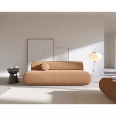 Rozkládací třímístná pohovka s úložným prostorem SURREY - světlá hnědá