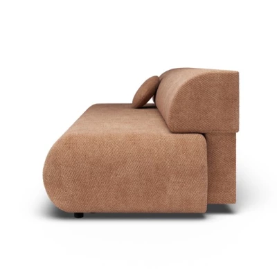 Rozkládací třímístná pohovka s úložným prostorem SURREY - světlá hnědá