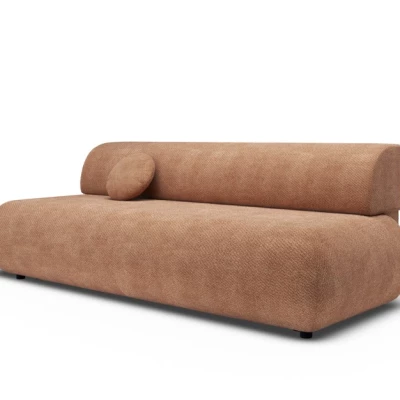 Rozkládací třímístná pohovka s úložným prostorem SURREY - světlá hnědá