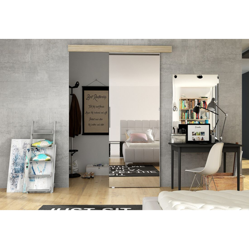 Posuvné dveře se zrcadlem ILAS II. dub sonoma 90