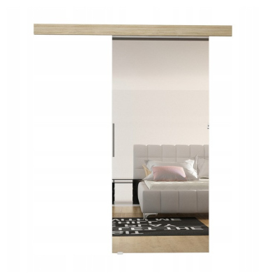 Posuvné dveře se zrcadlem ILAS II. dub sonoma 90