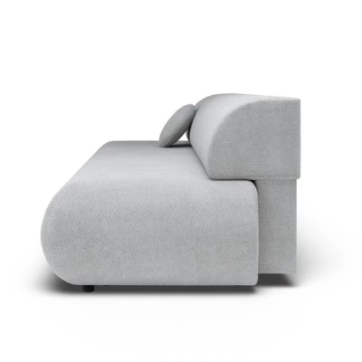 Rozkládací třímístná pohovka s úložným prostorem SURREY - světlá šedá 2