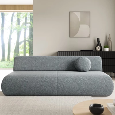 Rozkládací třímístná pohovka s úložným prostorem SURREY - popelavá