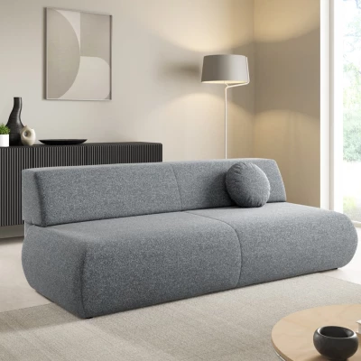 Rozkládací třímístná pohovka s úložným prostorem SURREY - popelavá