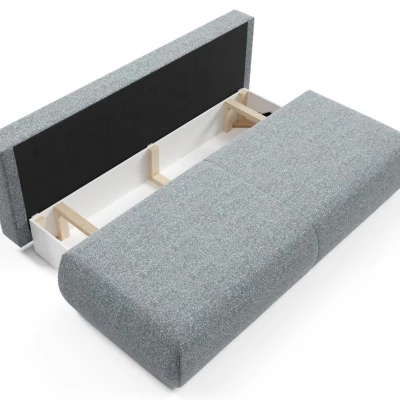 Rozkládací třímístná pohovka s úložným prostorem SURREY - popelavá