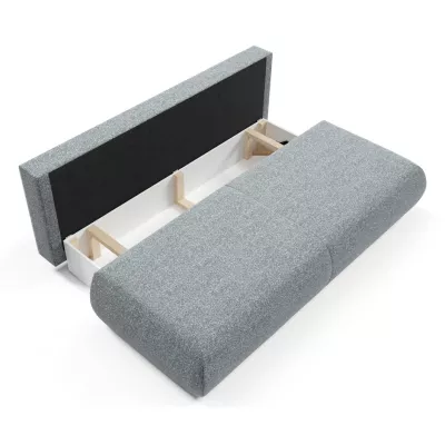 Rozkládací třímístná pohovka s úložným prostorem SURREY - popelavá