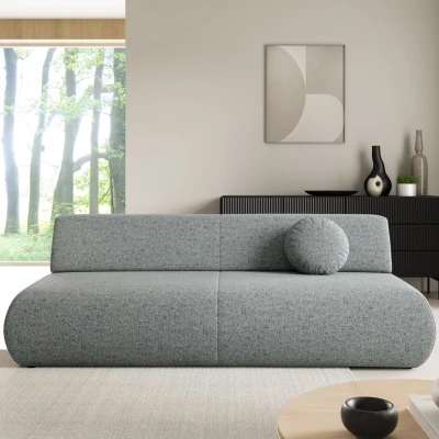 Rozkládací třímístná pohovka s úložným prostorem SURREY - ocelová šedá