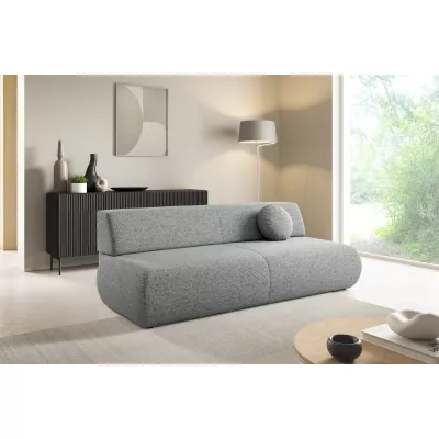 Rozkládací třímístná pohovka s úložným prostorem SURREY - ocelová šedá