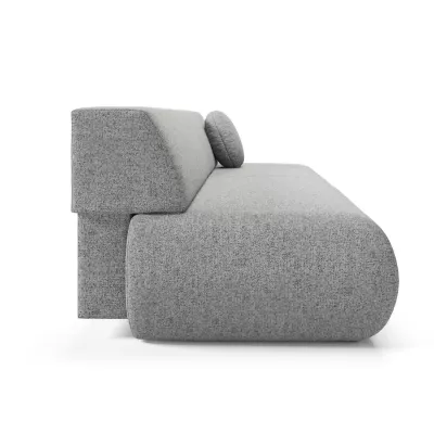 Rozkládací třímístná pohovka s úložným prostorem SURREY - ocelová šedá