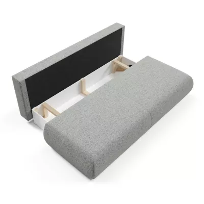 Rozkládací třímístná pohovka s úložným prostorem SURREY - ocelová šedá