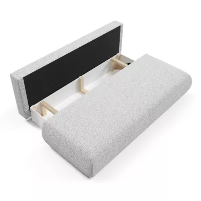 Rozkládací třímístná pohovka s úložným prostorem SURREY - světlá šedá 1