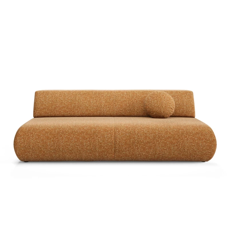 Rozkládací třímístná pohovka s úložným prostorem SURREY - rezavá