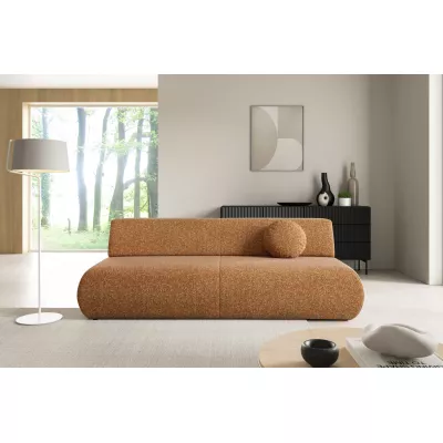 Rozkládací třímístná pohovka s úložným prostorem SURREY - rezavá