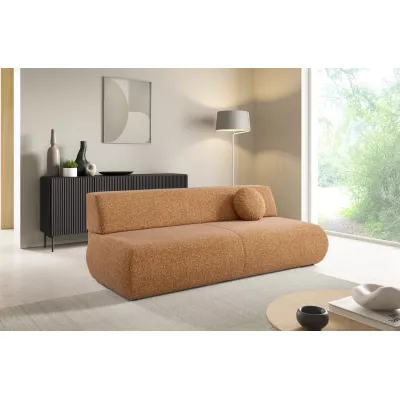 Rozkládací třímístná pohovka s úložným prostorem SURREY - rezavá