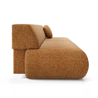 Rozkládací třímístná pohovka s úložným prostorem SURREY - rezavá