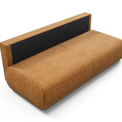 Rozkládací třímístná pohovka s úložným prostorem SURREY - rezavá