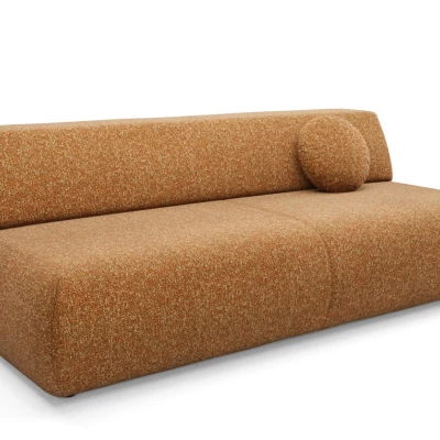 Rozkládací třímístná pohovka s úložným prostorem SURREY - rezavá