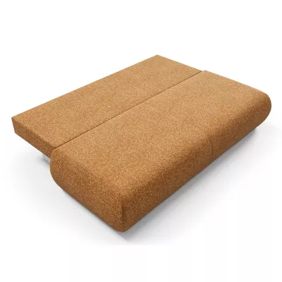 Rozkládací třímístná pohovka s úložným prostorem SURREY - rezavá