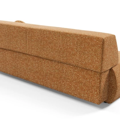 Rozkládací třímístná pohovka s úložným prostorem SURREY - rezavá