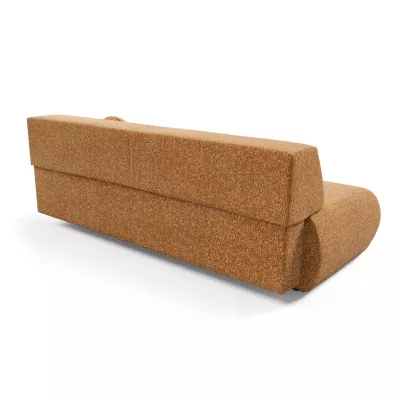 Rozkládací třímístná pohovka s úložným prostorem SURREY - rezavá