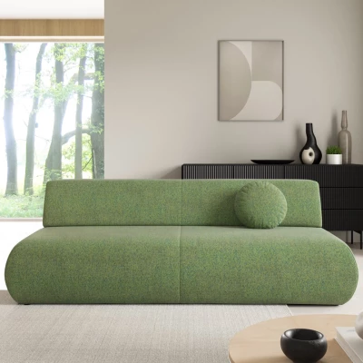 Rozkládací třímístná pohovka s úložným prostorem SURREY - zelená