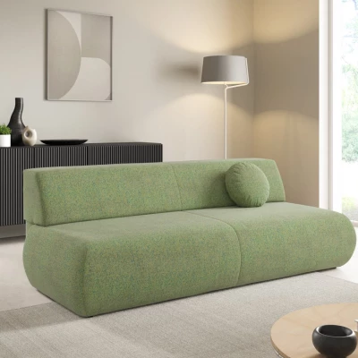 Rozkládací třímístná pohovka s úložným prostorem SURREY - zelená