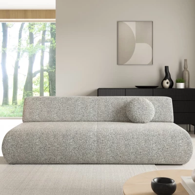 Rozkládací třímístná pohovka s úložným prostorem SURREY - šedá